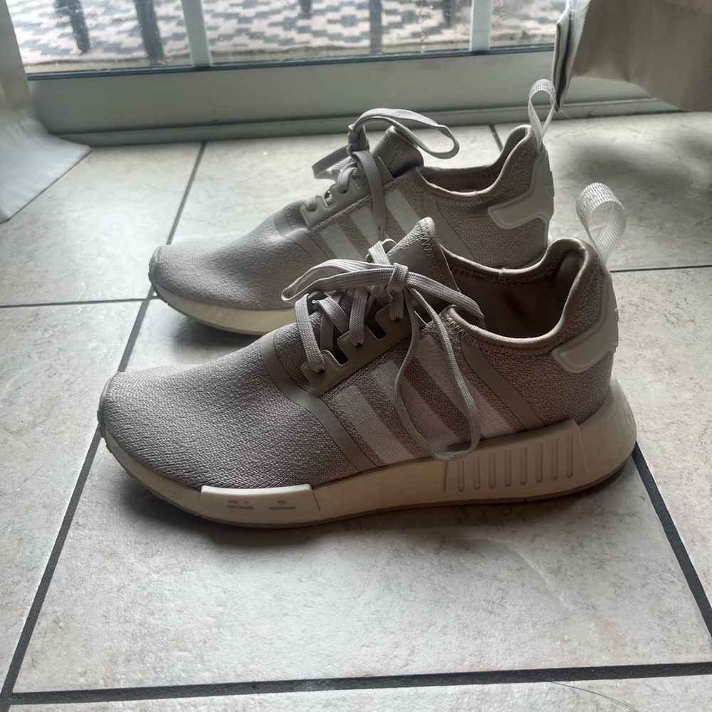 Adidas Light Beige NMD R1 Shoes